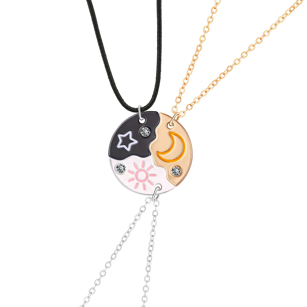 Sun, Moon & Star Necklace For 3 BFFs