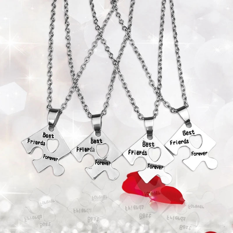 Puzzle Necklace For 4 BFFs