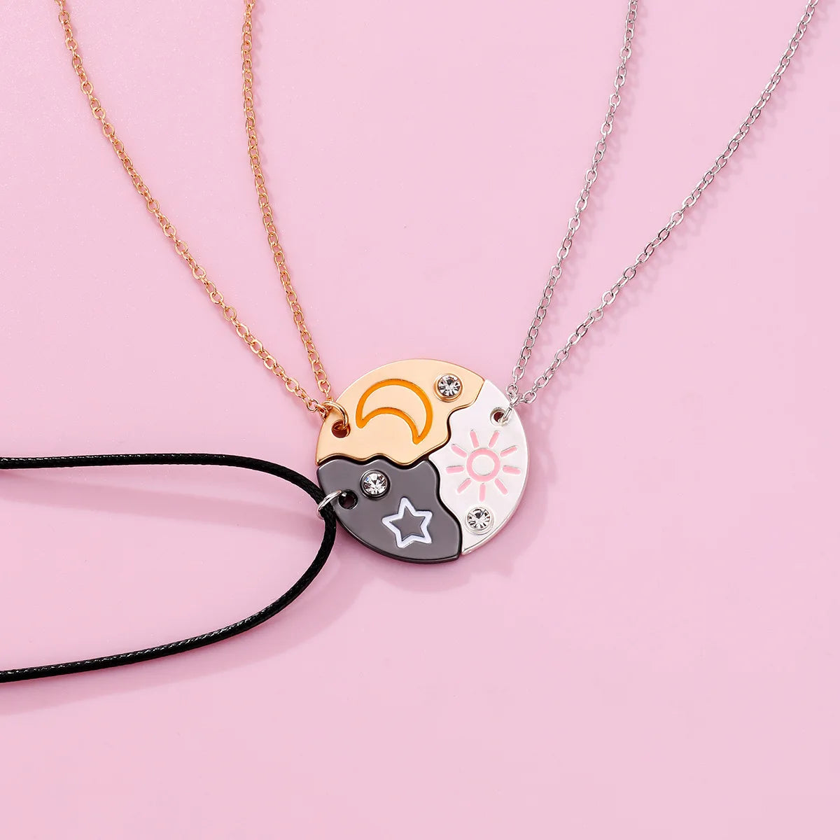 Sun, Moon & Star Necklace For 3 BFFs