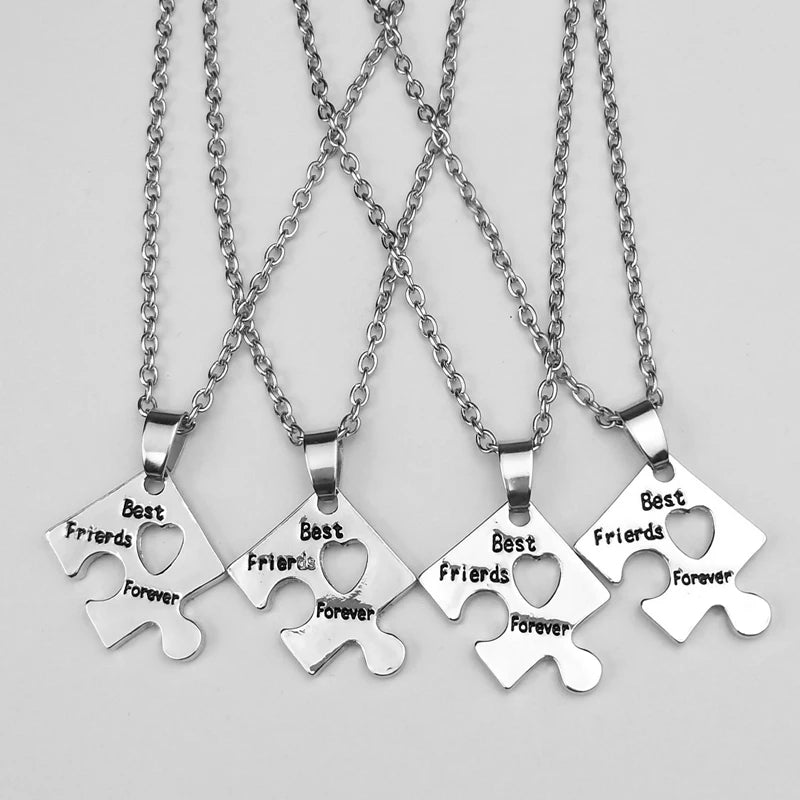 Puzzle Necklace For 4 BFFs