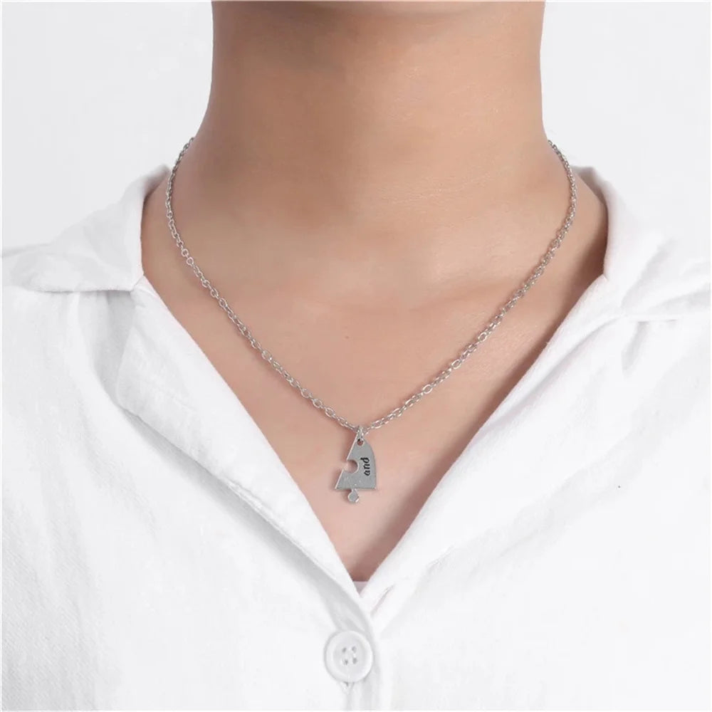 Puzzle Necklace For 5 Best Friends