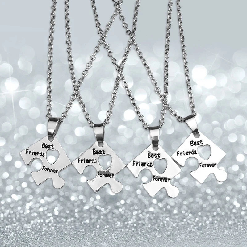 Puzzle Necklace For 4 BFFs