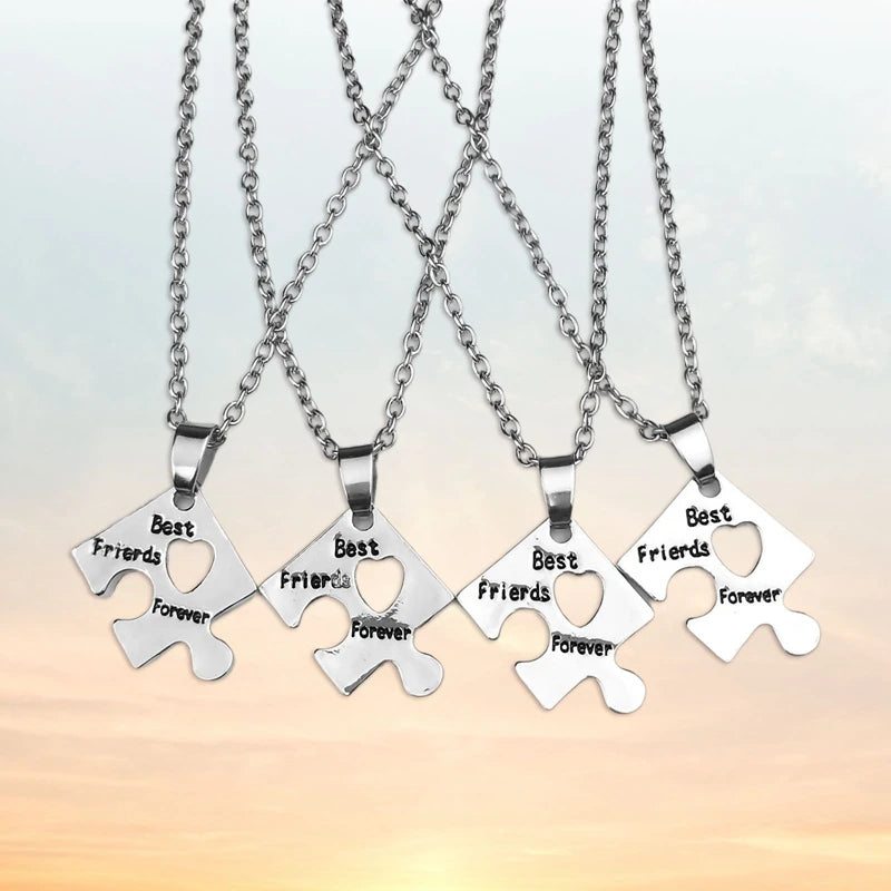 Puzzle Necklace For 4 BFFs