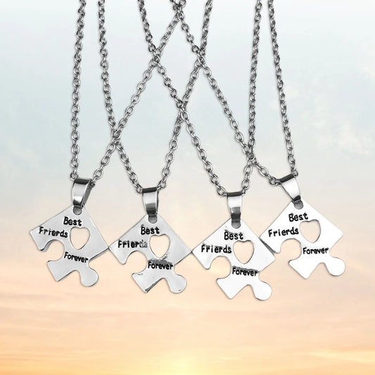 Puzzle Necklace For 4 BFFs